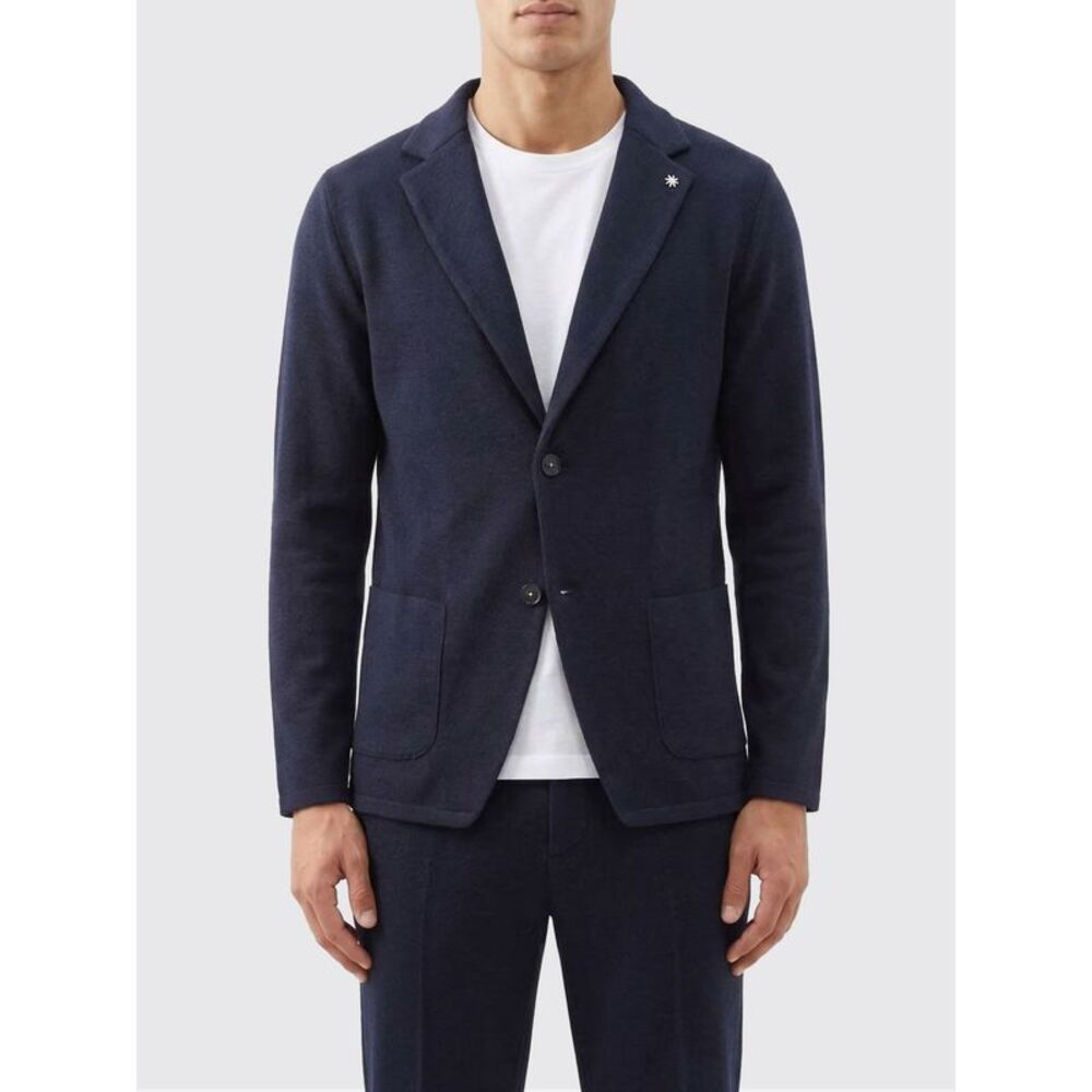 Manuel Ritz Men Jersey Single Breasted Blazer Manuel Ritz
